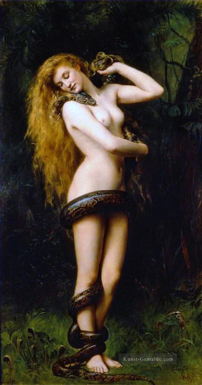 Lilith John Collier Pre Raphaelite Orientalist Classical Nackt Ölgemälde